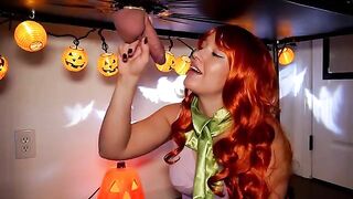 I set the rhythm with my lips, you just moan - Daphne’s Halloween treat