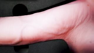 A girl caresses herself with a gentle touch, but reaches climax inevitably