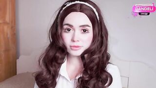 The girl in the roleplay fucks with her lover on Halloween night