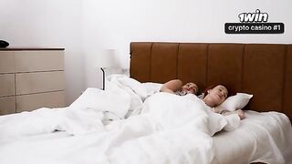 A woman has a son and a daughter, they share her bed