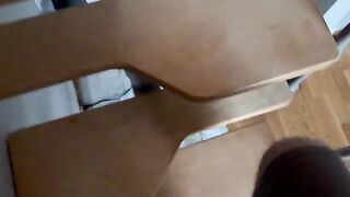 A young girl relaxes with a vibrating device in a intimate POV style