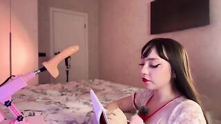 A hot Russian girl experiments with a device to achieve multiple orgasms