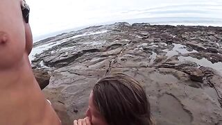 The beach is always humid — from the sea and because of the couple's passion