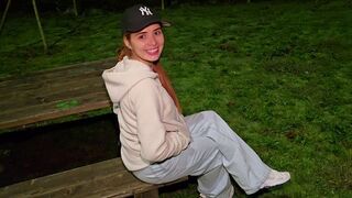 A beautiful woman got fucked by a stranger in the park