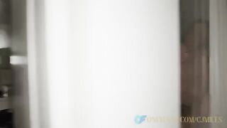 Asian beauty with her girlfriend fucked by a young king
