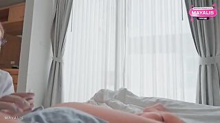 The nurse didn’t let the guy cum, so he yelled at her loudly