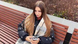 A chick is about to orgasm from anticipation if no one helps her out