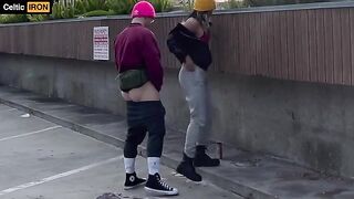 A girl is having fun with a guy and she doesn’t mind getting caught