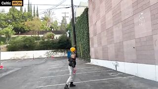 A girl is having fun with a guy and she doesn’t mind getting caught