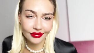 A beautiful blonde has an intense session with her strict mommy femdom in a exclusive HD video