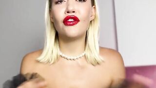 A beautiful blonde has an intense session with her strict mommy femdom in a exclusive HD video