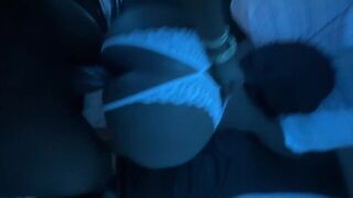 Ebony woman got fucked in doggy style, just great