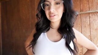 I seduced my contractor to fuck me in the barn