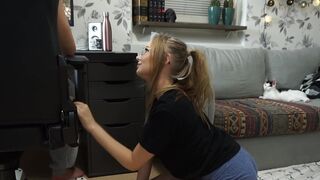 The girl with the kitty wants to be fucked and get cum in her mouth
