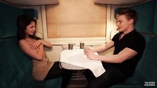 A huge cock saved the day on a train adventure