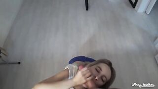 The stepsister asked to bring her to orgasm, and the guy fulfilled the request