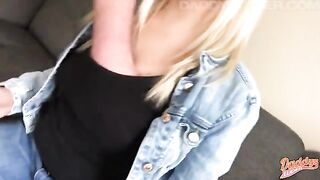 I fill my hairy pussy with sperm in this hot video
