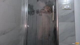 If I try to fart, a lot of cum comes out of my ass in this intense Italian anal scene