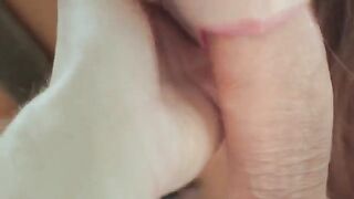 A busty amateur woman gets horny early in the morning and fucks with her husband