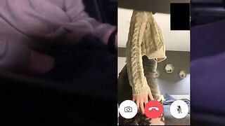 A man receives a video call from his cheating wife