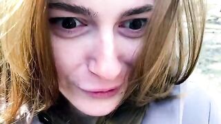 A girl was filmed as she was looking for a guy to fuck with