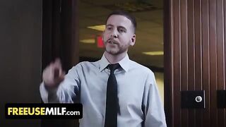 Submissive Milfs With Huge Tits Get Fucked On The Office Table
