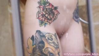 Guy fucks his stepsister in the shower, she loves it