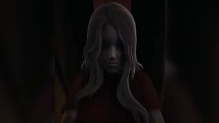 Red-eyed Alma Cowgirl Pose POV, a thrilling eye contact experience