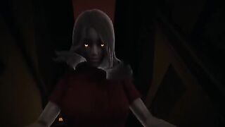 Red-eyed Alma Cowgirl Pose POV, a thrilling eye contact experience