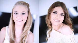 Hannah Hays and Ariel McGwire in hot POV blowjob action
